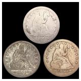 [3] 1853-1856 Seated Liberty Quarter NICELY