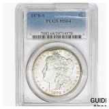 1878-S Morgan Silver Dollar PCGS MS64