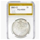 1883-CC Morgan Silver Dollar PGA MS66