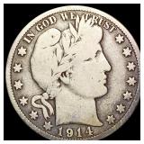 1914-S Barber Half Dollar NICELY CIRCULATED