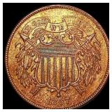 1867 Two Cent Piece CLOSELY UNCIRCULATED