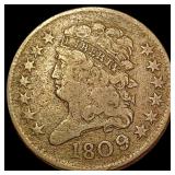 1809 Classic Head Half Cent LIGHTLY CIRCULATED