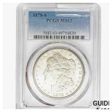 1878-S Morgan Silver Dollar PCGS MS63