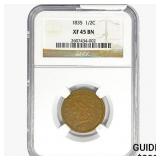 1835 Classic Head Half Cent NGC XF45 BN