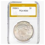 1928-S Silver Peace Dollar PGA MS66