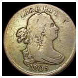 1805 Draped Bust Half Cent NICELY CIRCULATED