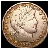 1909-S Barber Half Dollar CLOSELY UNCIRCULATED