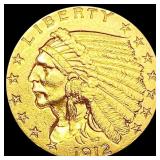 1912 $2.50 Gold Quarter Eagle UNCIRCULATED