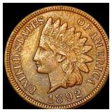 1892 Indian Head Cent CLOSELY UNCIRCULATED