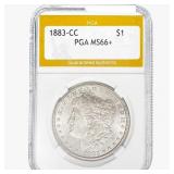 1883-CC Morgan Silver Dollar PGA MS65+