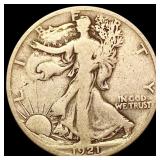 1921-S Walking Liberty Half Dollar LIGHTLY