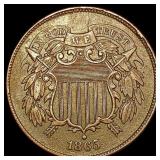 1865 Two Cent Piece CLOSELY UNCIRCULATED