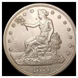 1874-S Silver Trade Dollar CLOSELY UNCIRCULATED