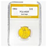 1993 1/4oz $10 AGE PGA MS69