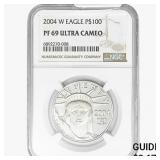 2004-W 1oz. Pd. $100 Eagle NGC PF69 UC