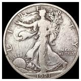 1921-D Walking Liberty Half Dollar LIGHTLY