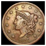 1837 Coronet Head Large Cent NEARLY UNCIRCULATED