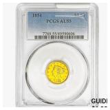 1854 $2.50 Gold Quarter Eagle PCGS AU55