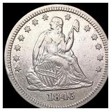 1843 Seated Liberty Quarter CLOSELY UNCIRCULATED