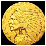 1912 $5 Gold Half Eagle CLOSELY UNCIRCULATED