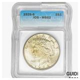 1926-S Silver Peace Dollar ICG MS62