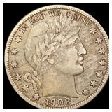 1908-O Barber Half Dollar LIGHTLY CIRCULATED