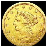 1861-S $2.50 Gold Quarter Eagle LIGHTLY