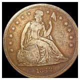 1842 Seated Liberty Dollar LIGHTLY CIRCULATED