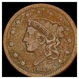 1838 Coronet Head Large Cent NICELY CIRCULATED