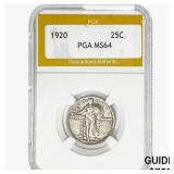 1920 Standing Liberty Quarter PGA MS64