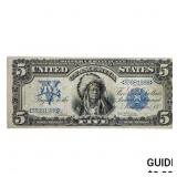 1899 $5 "CHIEF" SILVER CERTIFICATE VF+