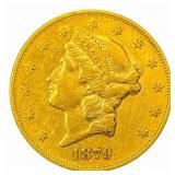 1879-S $20 Gold Double Eagle CLOSELY UNCIRCULATED