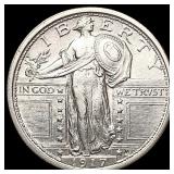 1917 Ty1 FH Standing Liberty Quarter UNCIRCULATED