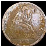 1842 Seated Liberty Dollar NEARLY UNCIRCULATED