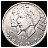 1938-D Arkansas Half Dollar CHOICE AU