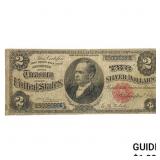 1886 $2 "WINDOM" SILVER CERTIFICATE