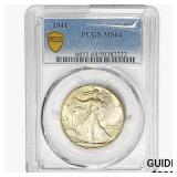 1941 Walking Liberty Half Dollar PCGS MS64