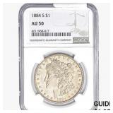 1884-S Morgan Silver Dollar NGC AU50