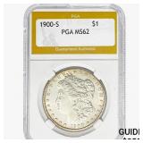 1900-S Morgan Silver Dollar PGA MS62