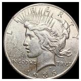 1935 Silver Peace Dollar CLOSELY UNCIRCULATED