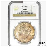 1878-S Morgan Silver Dollar NGC MS65