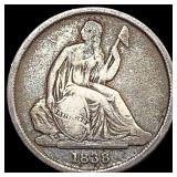 1838-O Seated Liberty Dime NICELY CIRCULATED