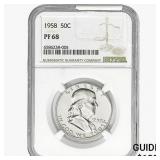 1958 Franklin Half Dollar NGC PF68