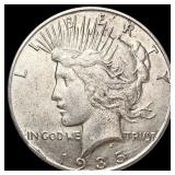 1935-S Silver Peace Dollar CLOSELY UNCIRCULATED