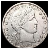 1908-D Barber Half Dollar CLOSELY UNCIRCULATED