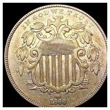 1868 Shield Nickel CLOSELY UNCIRCULATED