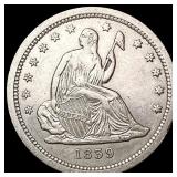 1839 Seated Liberty Quarter CLOSELY UNCIRCULATED