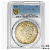 1887-S Morgan Silver Dollar PCGS AU58