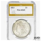 1921 Morgan Silver Dollar PGA MS65