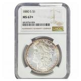 1880-S Morgan Silver Dollar NGC MS67+